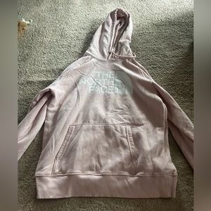 Pink north face hoodie